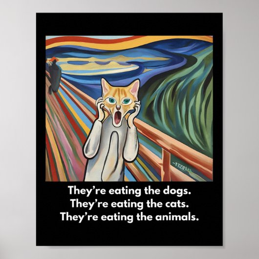 Poster Le Cri ; Ils mangent les chiens (Devant)