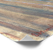 Poster Le cri, La célèbre peinture d'Halloween (Coin)