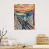 Poster Le cri, La célèbre peinture d'Halloween (Cuisine)