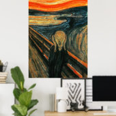 Poster Le Cri Munch Art Moderne Abstrait (Bureau à domicile)