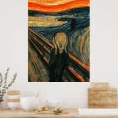 Poster Le Cri Munch Art Moderne Abstrait (Cuisine)