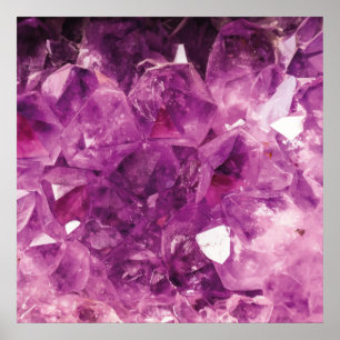Poster Le cristal de violet
