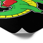 Poster Le crocodile fait la boxe (Coin)