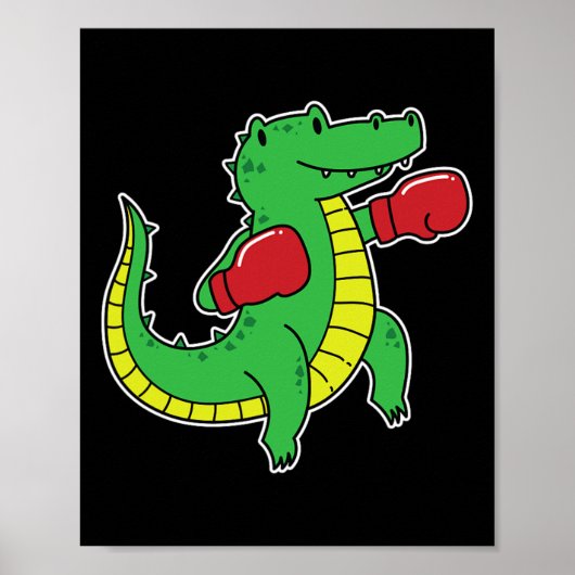 Poster Le crocodile fait la boxe (Devant)