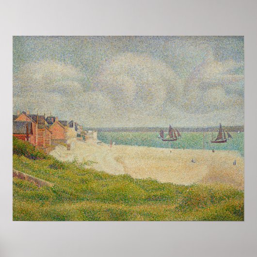 Poster Le Crotoy regarde en amont, 1889 (Devant)