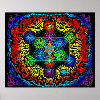 Poster Le cube de Metatron