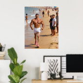 Poster Le culturiste (Bureau à domicile)
