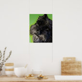 Poster Le curieux Schnauzer (Cuisine)