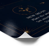 Poster Le cycle de la Lune et signification des phases (Coin)
