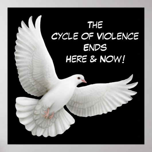 Poster Le cycle de la violence se termine ici (Devant)