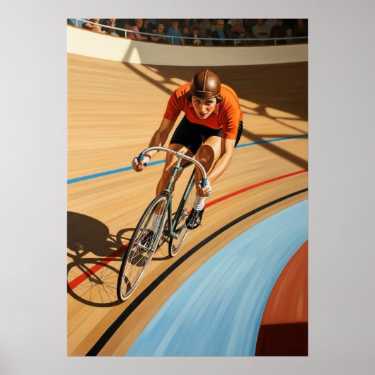 POSTER LE CYCLISTE DU VÉLODROME (Devant)