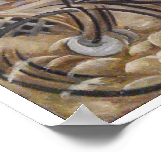 Poster Le cycliste par Natalia Goncharova (Coin)