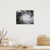 Poster Le cyclone Monica dans l'océan Pacifique Sud (Cuisine)