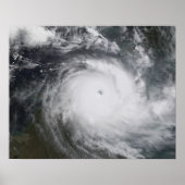 Poster Le cyclone Monica dans l'océan Pacifique Sud (Devant)