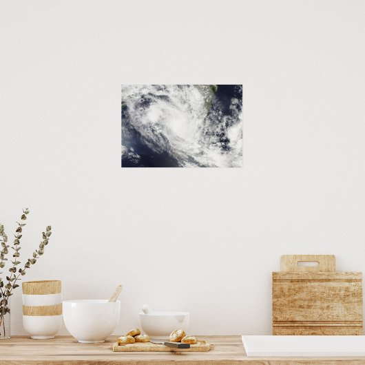 Poster Le cyclone tropical Fami survole Madagascar (Cuisine)