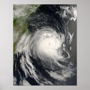 Poster Le cyclone tropical Favio s'approche du Mozambique