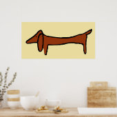 Poster Le Dachshund (Cuisine)