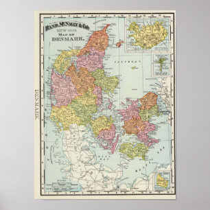 Poster Le Danemark et l'Islande