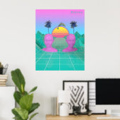 Poster Le Dauphin Heureux (Bureau à domicile)