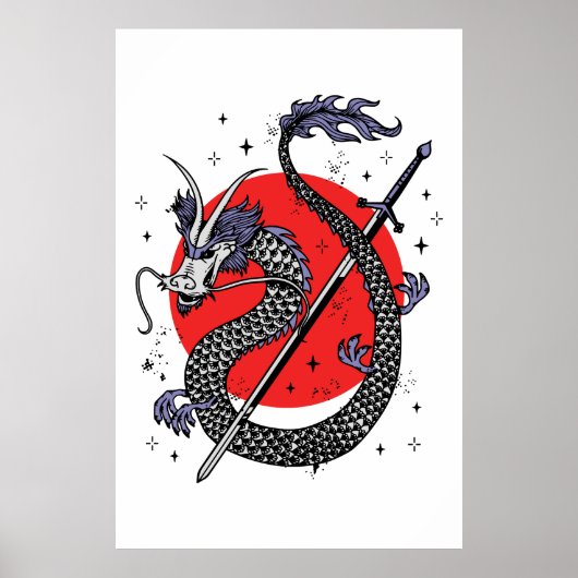 Poster Le défi du dragon : une oeuvre d'art chinoise maje (Devant)
