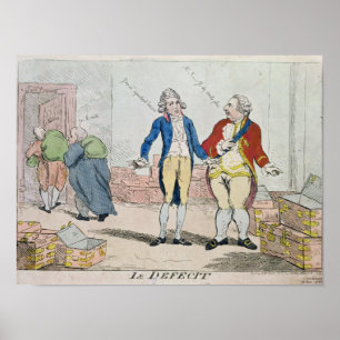 Poster Le déficit, 1788