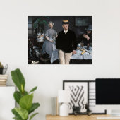 Poster Le Déjeuner dans l'atelier par Édouard Manet (Bureau à domicile)