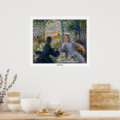 Poster Le déjeuner du tour de Pierre-Auguste Renoir (Cuisine)