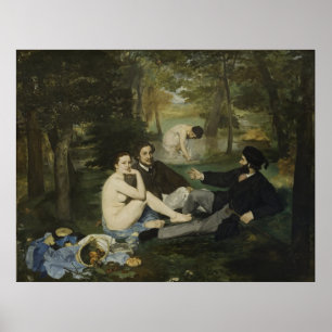 Poster Le déjeuner sur l'herbe de Manet