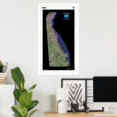 Poster Le Delaware De L'Affiche Spatiale (Bureau à domicile)