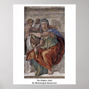 Poster Le Delphique Sibyl De Michel-Ange Buonarroti