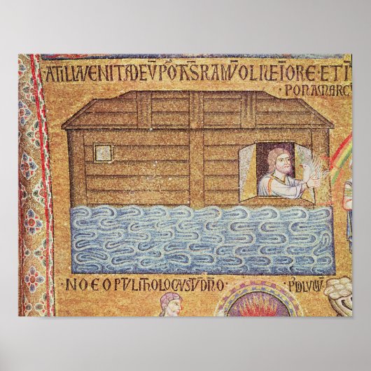 Poster Le déluge, de l'Atrium, détail de Noé (Devant)