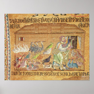 Poster Le déluge, de l'Atrium, détail de Noé