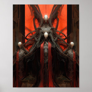Poster Le démon crée l'horreur de l'Imaginaire sombre