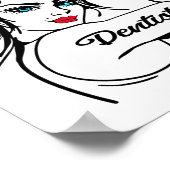 Poster Le Dentiste Rosie Le Riveter Pin Up (Coin)