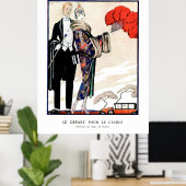 Poster Le départ pour le casino par George Barbier (Bureau à domicile)