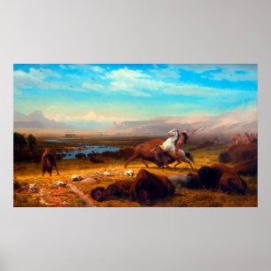 Poster Le Dernier des Buffles Albert Bierstadt 1888