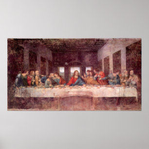 Poster Le dernier dîner par Leonardo da Vinci, la