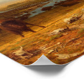 Poster Le Dernier du Buffalo par Albert Bierstadt (Coin)