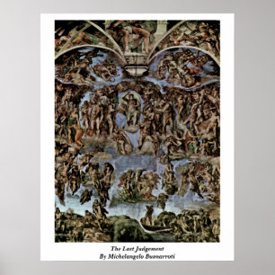Poster Le dernier jugement par Michaël Angelo Buonarroti