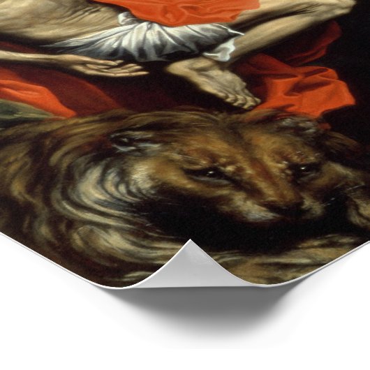 Poster Le Dernier sacrement de saint Jérôme, 1614 (Coin)