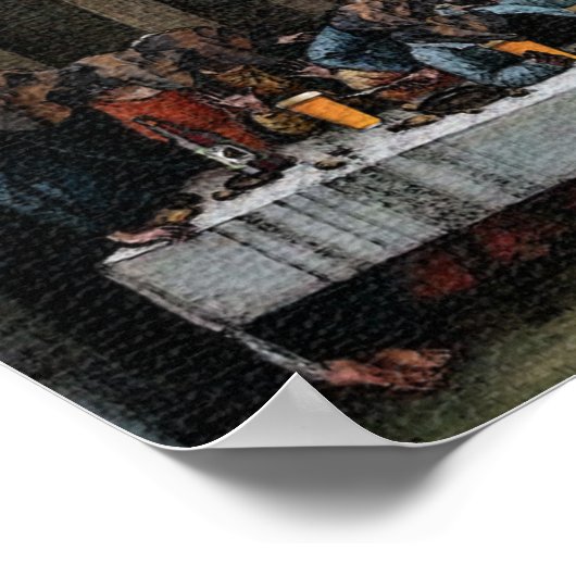 Poster Le Dernier Souper, Style Hound (Coin)