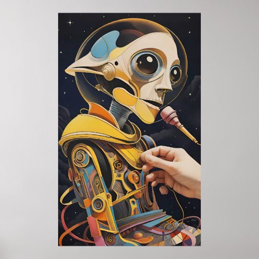 Poster Le désastre Podcaster Ken Gage Sci-Fi (Devant)