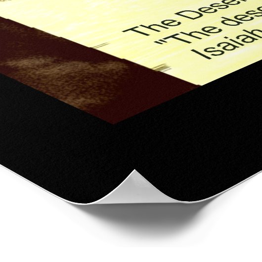 Poster Le désert (Coin)