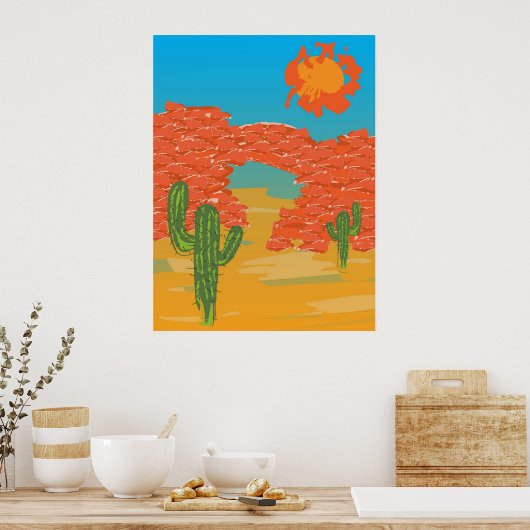 Poster Le désert peint (Cuisine)