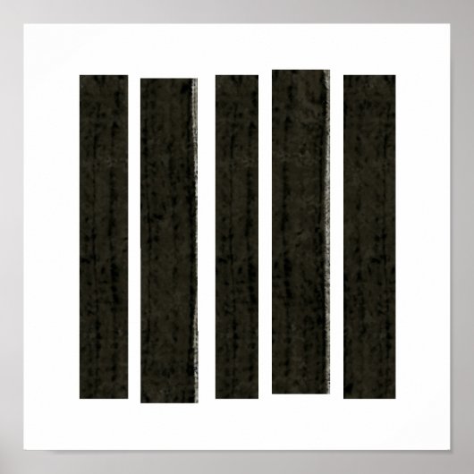 Poster "Le désespoir fragmenté" abstrait moderne par Fran (Devant)