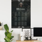 Poster Le design de l'Arbre de Vie Art Déco. (Bureau à domicile)