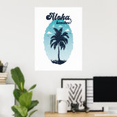 Poster Le design des îles tropicales. (Bureau à domicile)