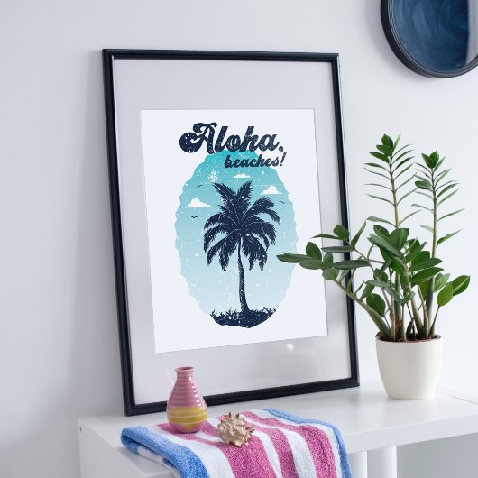 Poster Le design des îles tropicales.