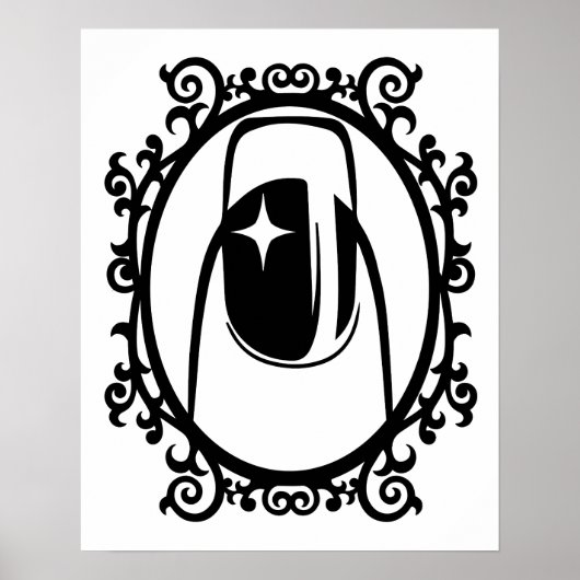 Poster Le design des ongles est une forme d'art (Devant)