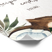 Poster Le design spécial du Tropical Hawaiian Floral (Coin)